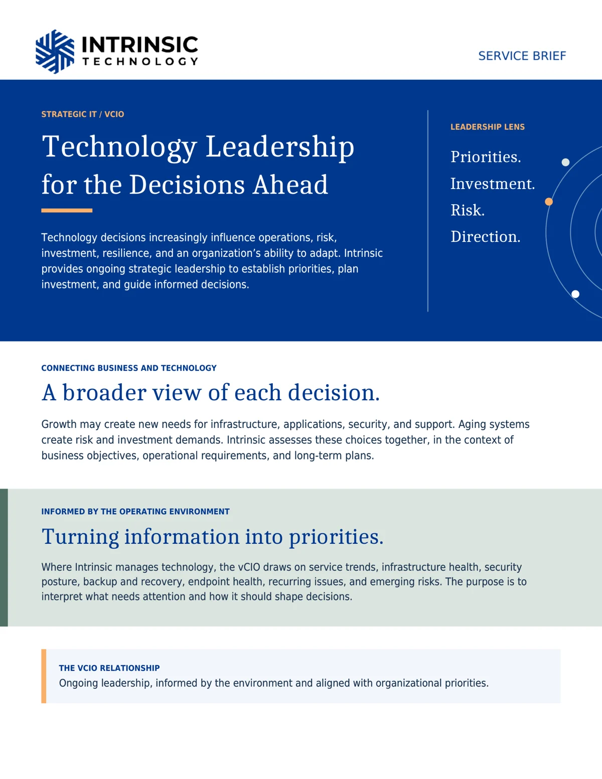 vCIO — Strategic IT Leadership